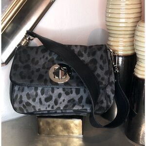 Kate Spade ocelot print shoulder bag.